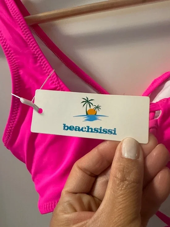 Women’s Hot Pink Two-Piece Swim Set - Classic Bikini - Picture 6 of 10